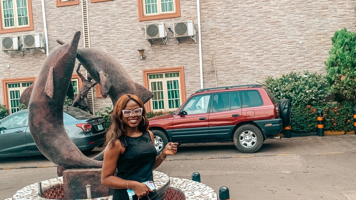 Iruoma at Trig point hotel, Awka. A fun place to visit in Awka.