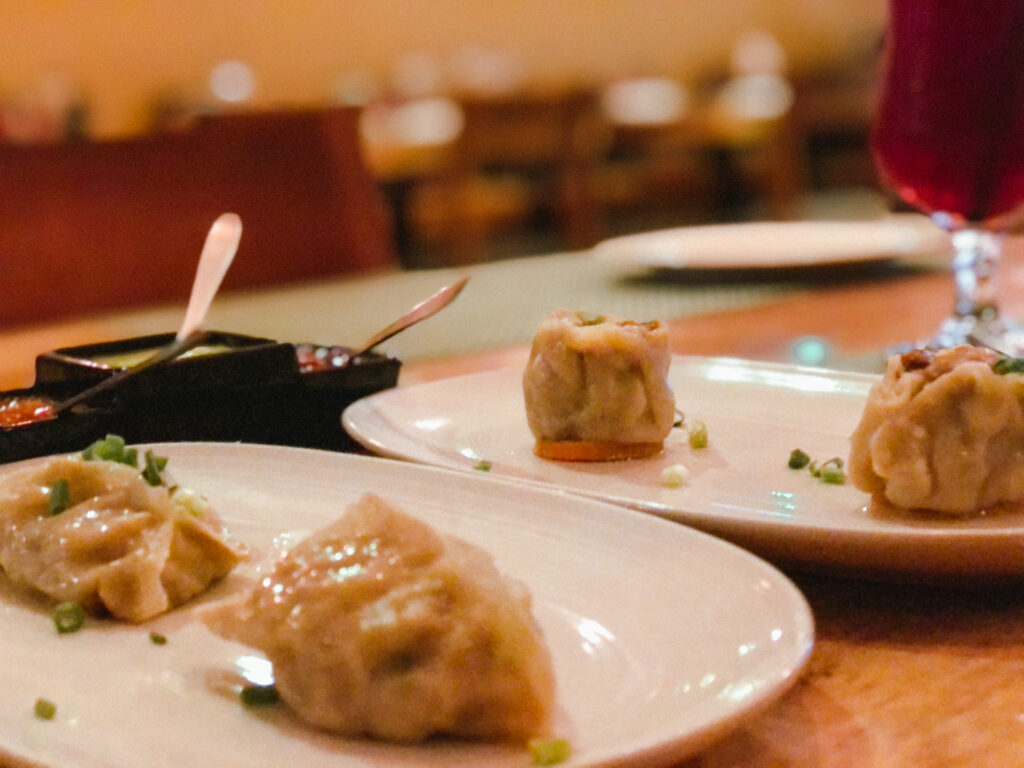 Vegetable and pork dumplings in Gypsy's restaurant and bar, Lagos.