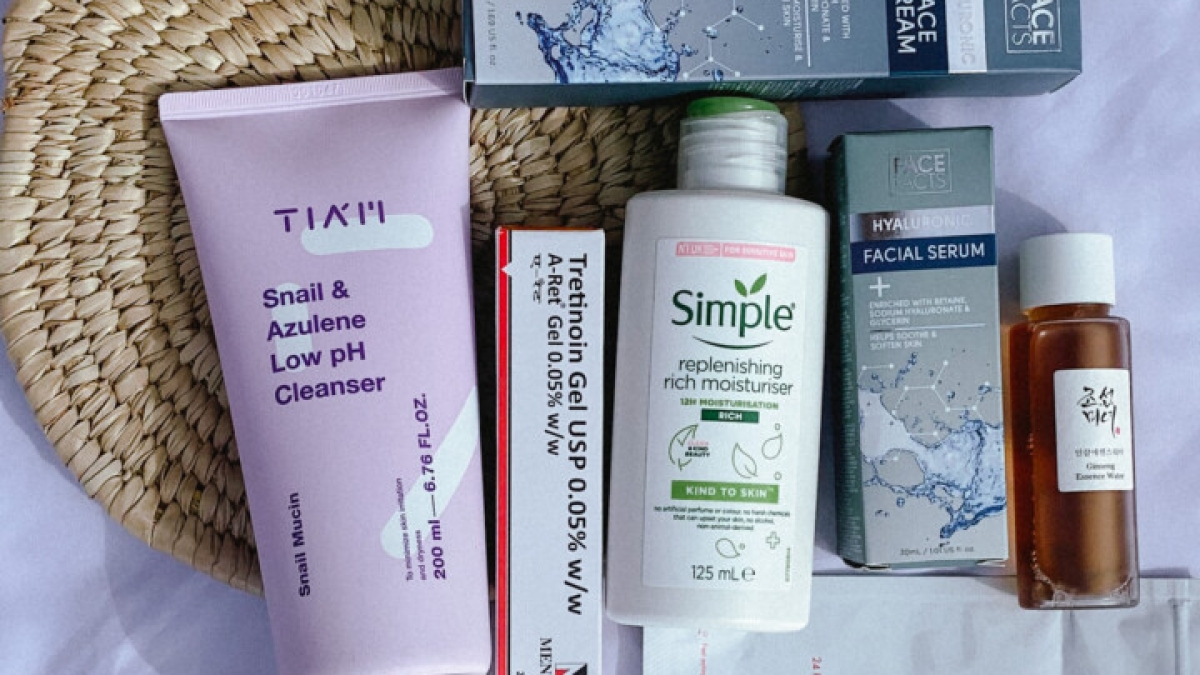 Monthly favorites featuring new skincare products