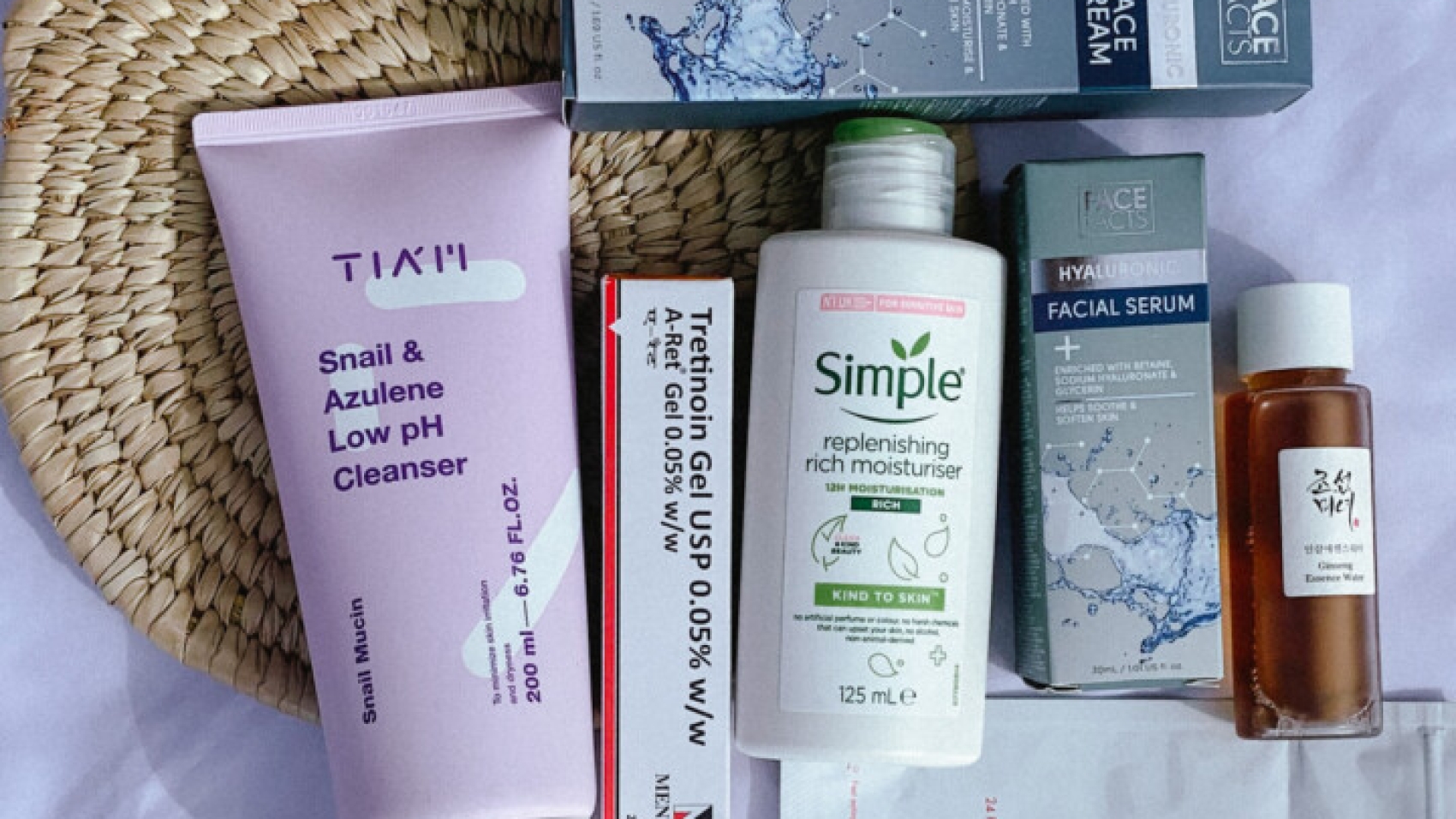 Monthly favorites featuring new skincare products