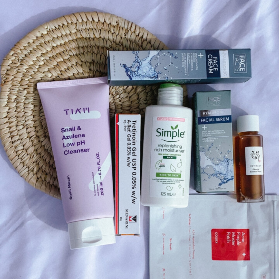 Monthly favorites featuring new skincare products