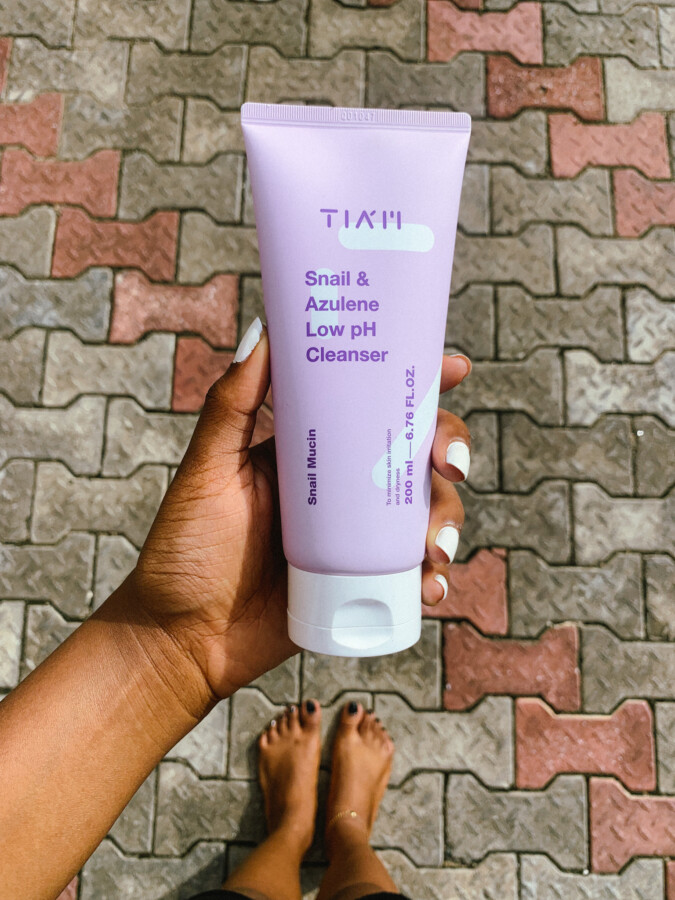 Tiam Snail and Azulene Low pH cleanser review